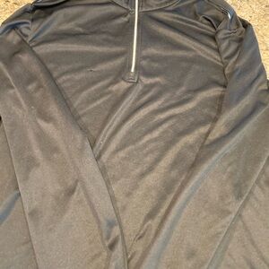 Men's Black Quarter-Zip Shirt